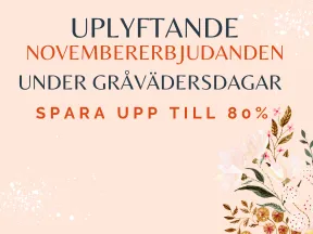 Upplyftande novembererbjudanden för gråvädersdagar